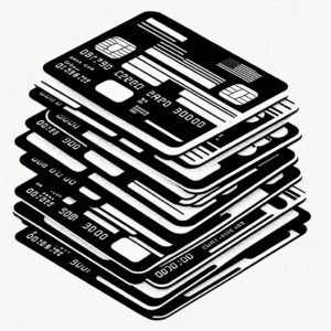 pile of credit cards